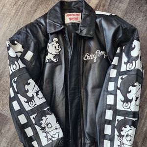 Authentic Vintage Betty Boop Leather Bomber